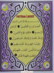 Fatiha-i Şerif Pvc Cep Boy Fatiha-i Şerif Pvc Cep Boy