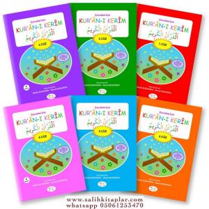 Çocuklar İçin Kuranı Kerim 1- 6. Cüzler - 6 Kitaplık Set