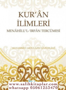 Kuran İlimleri Menahilül İrfan Tercümesi (2 Cilt) Kuran İlimleri Menahilül İrfan Tercümesi (2 Cilt)