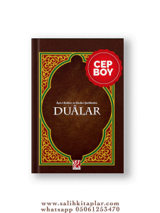 Ayeti Kerime ve Hadis-i Şeriflerden Dualar (Cep Boy) Ayeti Kerime ve Hadis-i Şeriflerden Dualar (Cep Boy)