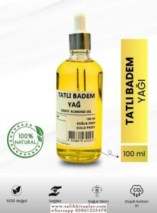 Bitkisel %100 Doğal Tatlı Badem Yağı Bitkisel Yağlar 100 ml Bitkisel %100 Doğal Tatlı Badem Yağı Bitkisel Yağlar 100 ml