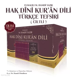 Hak Dini Kuran Dili Türkçe Tefsir Elmalılı Tefsiri 10 Cilt - küçük boy