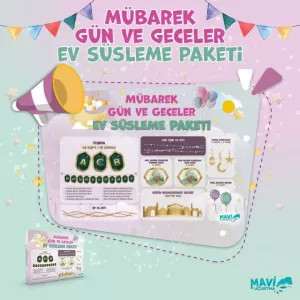 Mübarek Gün ve Geceler Ev Süsleme Paketi Mübarek Gün ve Geceler Ev Süsleme Paketi