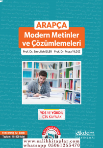 Arapça Modern Metinler ve Çözümlemesi Arapça Modern Metinler ve Çözümlemesi
