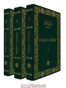 Riyazüs Salihin 3 Cilt Takım Yeşil Kapak Kuşe kağıt