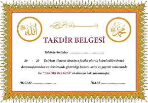 Takdir Belgesi