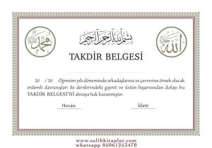 Takdir Belgesi