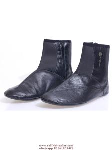 Fermuarlı Deri Termo Siyah Mest