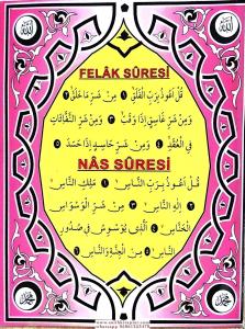 Felak Nas Suresi PVC Cep Boy 7*9cm Felak Nas Suresi PVC Cep Boy 7*9cm