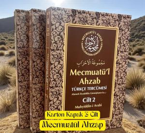 KARTON KAPAK MECMUATÜL AHZAB TÜRKÇE MEAL 3 CİLT