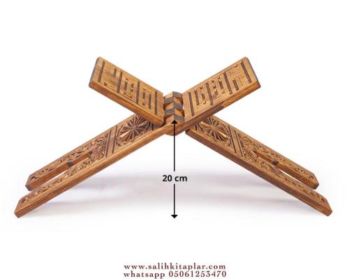 Orta Boy Selçuklu Oymalı Ahşap Rahle