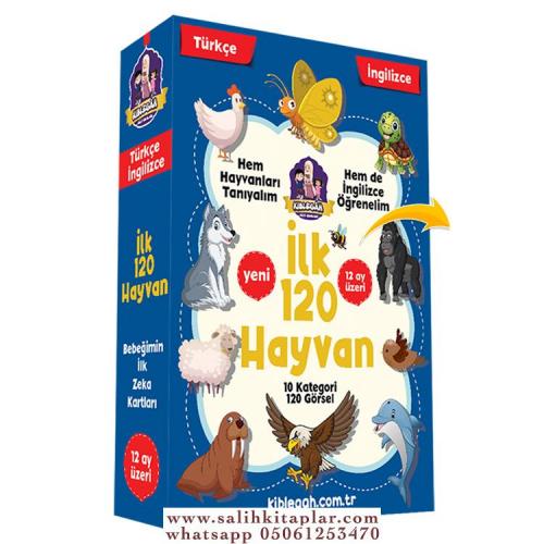 İlk 120 Hayvan (Türkçe İngilizce) Eğitim Seti