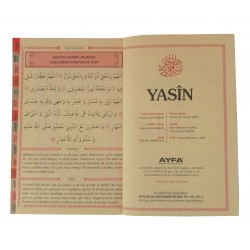 ORTA BOY 192 SAYFA DUALI YASİNİ ŞERİF ARAPÇA TÜRKÇE OKUNUŞ TÜRKÇE MEAL