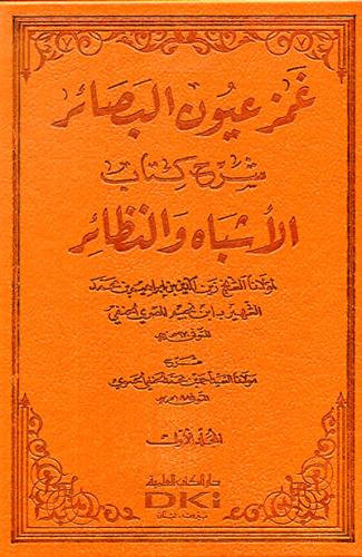 Gamzu uyunıl Basair غمز عيون البصائر شرح كتاب الأشباه والنظائر لابن نجيم