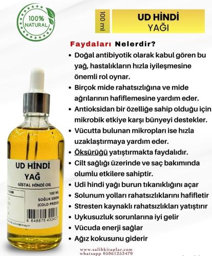 Bitkisel %100 Doğal Ud Hindi Yağı Bitkisel Yağlar 100 ml-!!!!ÜCRETSİZ 