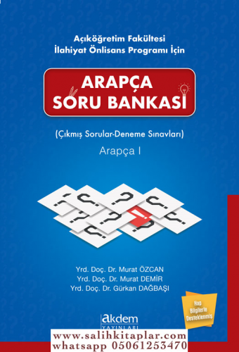 Arapça Soru Bankası (Çıkmış Sorular - Deneme Sınavları) Arapça I Dr. M