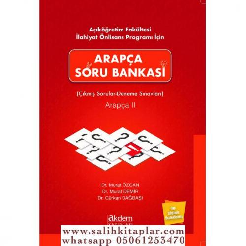 Arapça Soru Bankası ( Çıkmış Sorular- Deneme Sınavları) Arapça II Dr. 