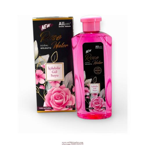 ALLİFE GÜL SUYU 350 ML  ......İÇİLEBİLİR.....  DOĞAL GÜL SUYU