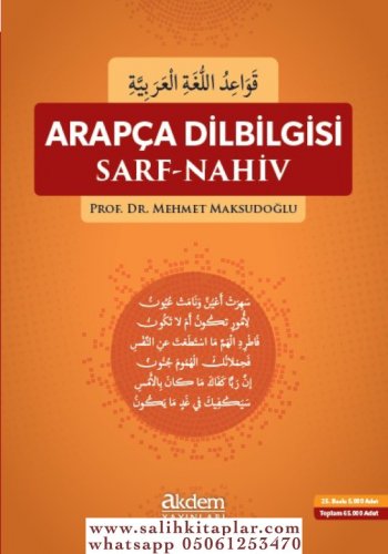 Arapça Dilbilgisi Sarf-Nahiv Mehmet Maksutoğlu