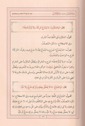 Behcetül Ukul Fi Şerhi Minhac ül Usul - بهجة العقول في شرح منهاج الوصو