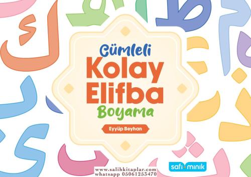 Cümleli Kolay Elifba Boyama Kitabı