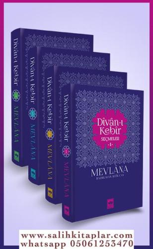 Divanı Kebir - Seçmeler 4 Cilt Mevlana Celaleddini Rumi