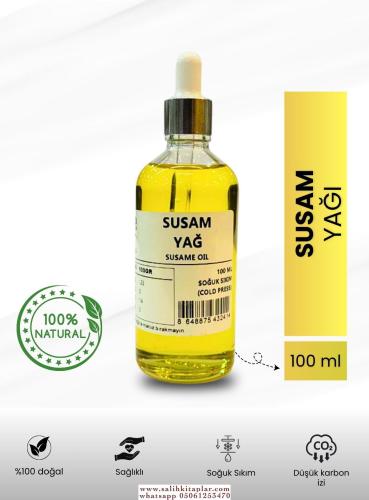 Bitkisel %100 Doğal Susam Yağı Bitkisel Yağlar 100 ml--!!!!ÜCRETSİZ KARGO OLDUĞU İÇİN PTT KARGO İLE GÖNDERİM SAĞLANIYOR!!!!