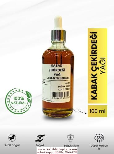 Bitkisel %100 Doğal Kabak Çekirdeği Yağı Bitkisel Yağlar 100 ml-!!!!ÜC