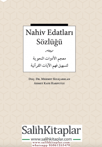 Nahiv Edatları Sözlüğü Mehmet Kılıçarslan - Ahmet Kays Harputlu