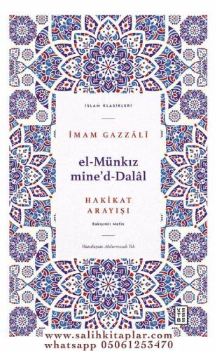 El Munkizü Mined Dalal Hakikat Arayışı Ebu Hamid Muhammed el Gazali أب