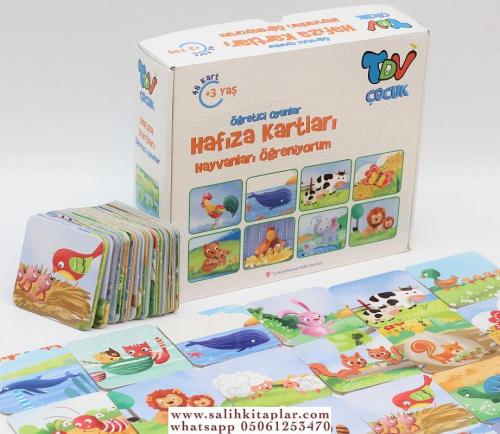 Öğretici Oyunlar Hafıza Kartları Hayvanları Öğreniyorum 48 Kart Anonim