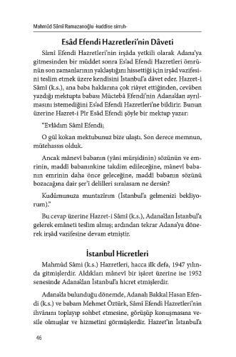 Mahmud Sami Ramazanoğlu (K.S) Hayatı ve Hatıraları Ömer Öztürk