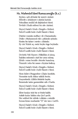 Mahmud Sami Ramazanoğlu (K.S) Hayatı ve Hatıraları Ömer Öztürk