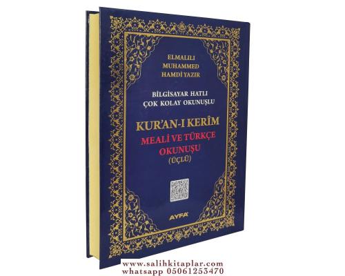 Orta Boy Kuranı Kerim Meali Ve Türkçe Okunuşu Üçlü