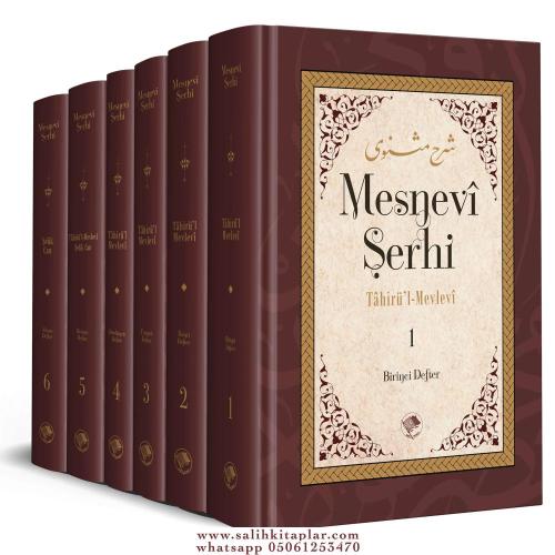 Mesnevi Şerhi Tahirul Mevlevi 6 Cilt Takım  - ÜCRETSİZ KARGO ptt kargo