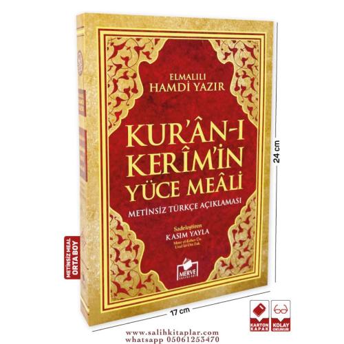 Kuranı Kerim Metinsiz Yüce Meali Orta Boy