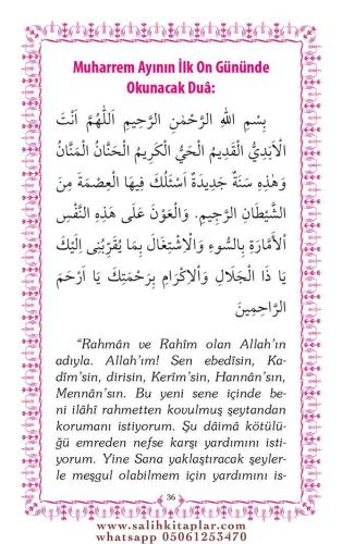 Mübarek Gün ve Gecelerde Okunacak Dualar - Mahmud Sami Ramazanoğlu M.S