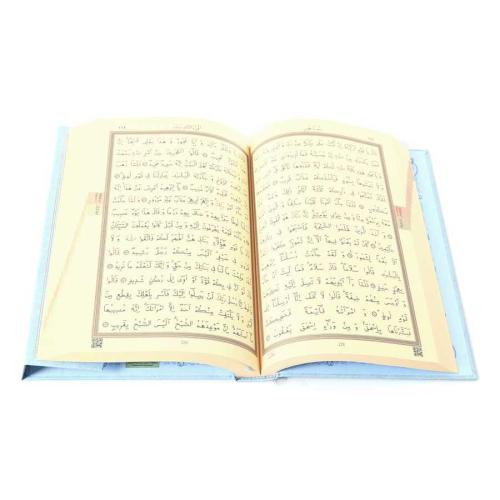 Orta Boy Kuranı Kerim (2 Renkli, Mavi, Mühürlü) Ahmet Hüsrev Altınbaşa