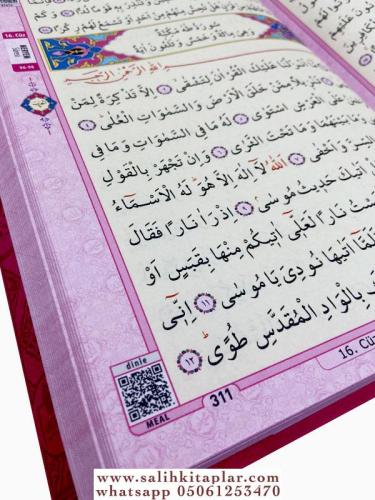 Orta Boy Pembe Kuranı Kerim Hattat Hafız Osman