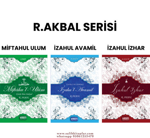 Miftahul Ulum İzahul Avamil İzahul İzhar Rabia Akbal Kitapları Serisi 