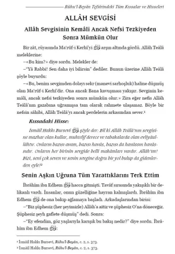 Ruhul Beyan Tefsirindeki Tüm Kıssalar ve Hisseleri İsmail Hakkı Bursev