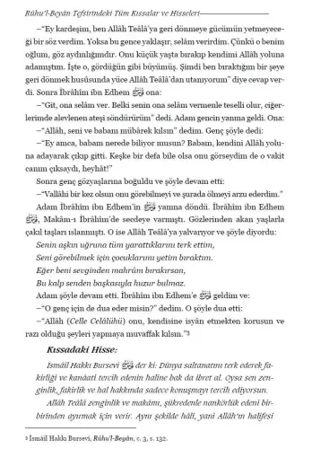 Ruhul Beyan Tefsirindeki Tüm Kıssalar ve Hisseleri İsmail Hakkı Bursev