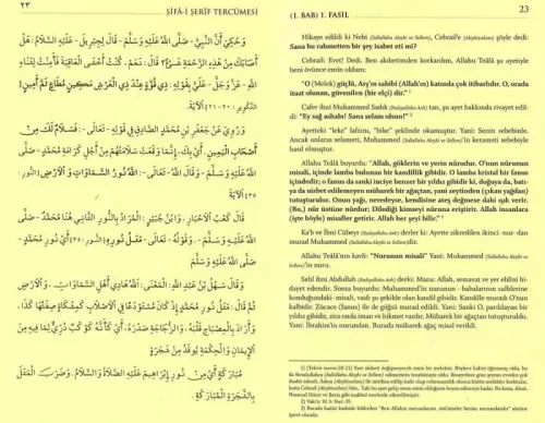 Şifai Şerif Tercümesi 2 Cilt Takım Kadı İyaz Endülüsi