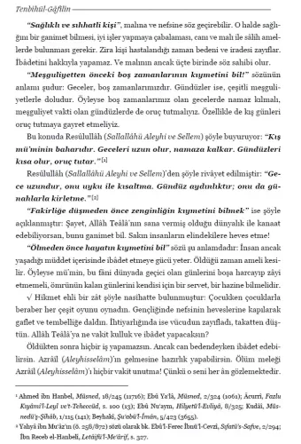 Tenbihül Gafilin Nefsine Uyanlara Nasihatler Karton Kapak Ebul Leys Es