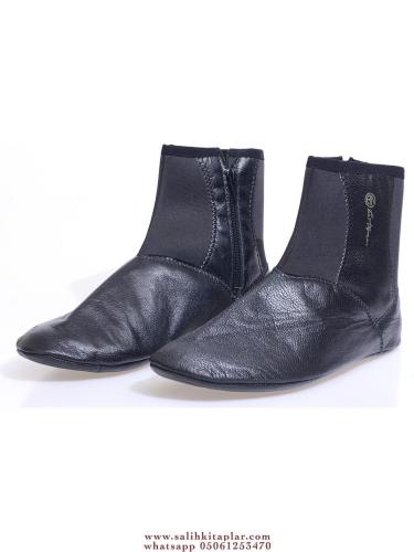 Fermuarlı Deri Termo Siyah Mest