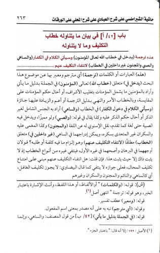 Şerhul varakat حاشية الشبراملسي علي الورقات