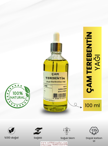 Bitkisel %100 Doğal Çam Terebentin Yağı Bitkisel Yağlar 100 ml