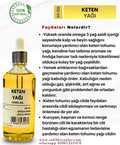 Bitkisel %100 Doğal Keten Tohumu Yağı Bitkisel Yağlar 100 ml-!!!!ÜCRET